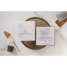 Açık Renkli Kare Davetiye