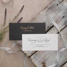 Siyah Zarflı Gofreli Davetiye