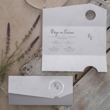 Pencereli Katlamalı Davetiye