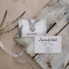 El Ele Tutuşan Çift Detaylı Davetiye