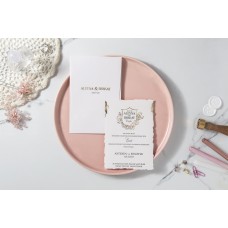 Yaldızlı Yırtma İşlemeli Davetiye Yaldızlı Yırtma İşlemeli Davetiye