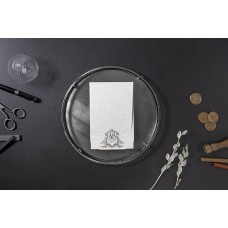 Dikey Yaldız Monogramlı Davetiye