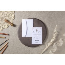 Çiçekli Zarflı Ekonomik Davetiye