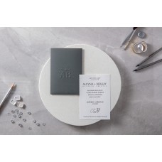 Gofre Detaylı Yeşil Davetiye