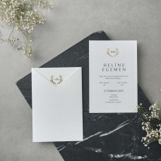 Modern Tasarımlı Sade Davetiye