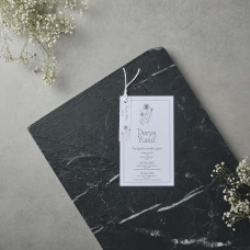 Ekonomik Zarfsız Çiçekli Davetiye Ekonomik Zarfsız Çiçekli Davetiye