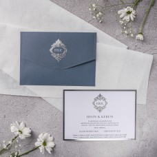 Gümüş Yaldızlı Davetiye