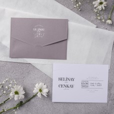 Yaldızlı Kabartmalı Davetiye Yaldızlı Kabartmalı Davetiye