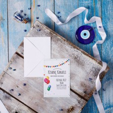 Ekonomik Balonlu Sünnet Davetiyesi